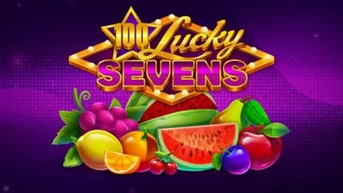 Tampilan visual slot 100 Lucky Sevens dengan nuansa klasik